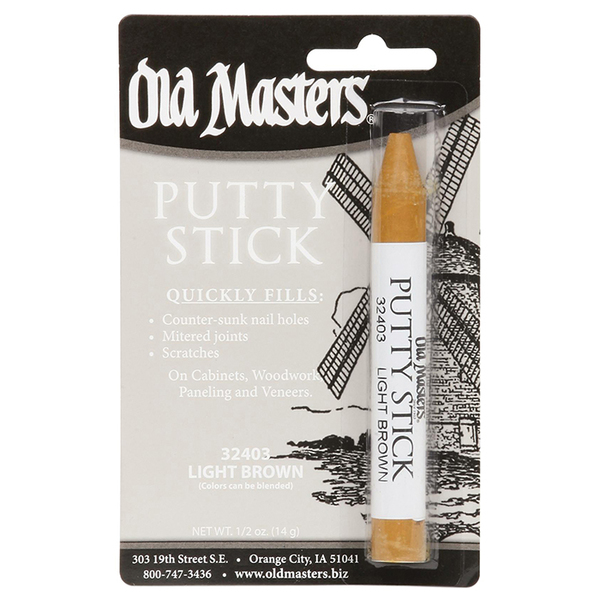 Old Masters 14 gm Light Brown Perfect Match Putty Stick 32403